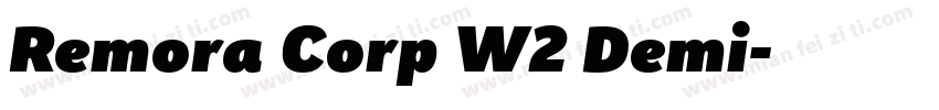 Remora Corp W2 Demi字体转换